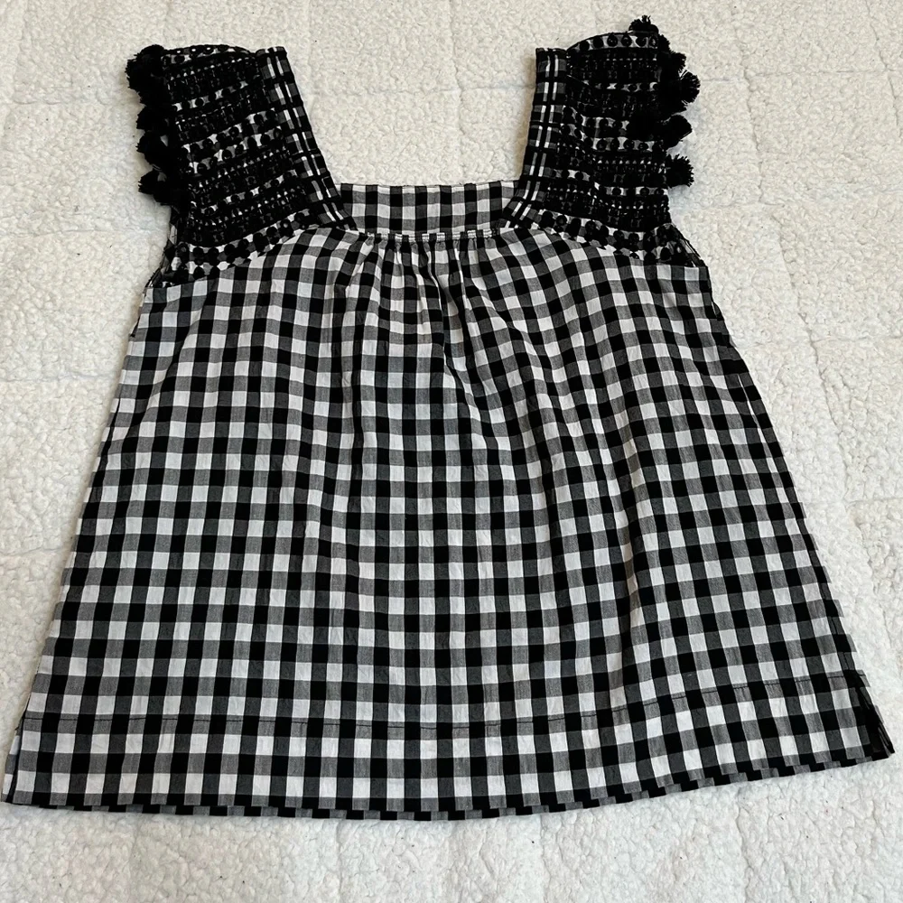 J.Crew gingham check sleeveless top - Picture 7 of 12